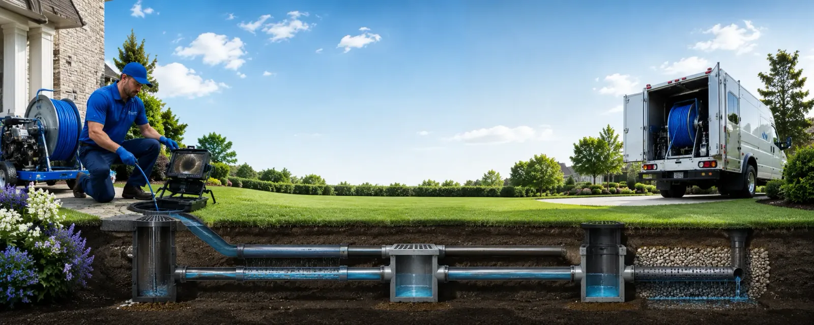 Outdoor drain cleaning information for Effort, PA