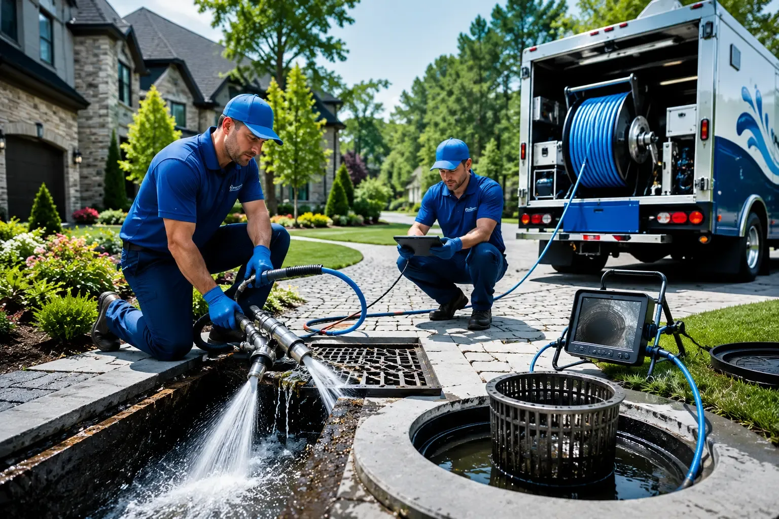 Local outdoor drain cleaning professionals in Effort, PA
